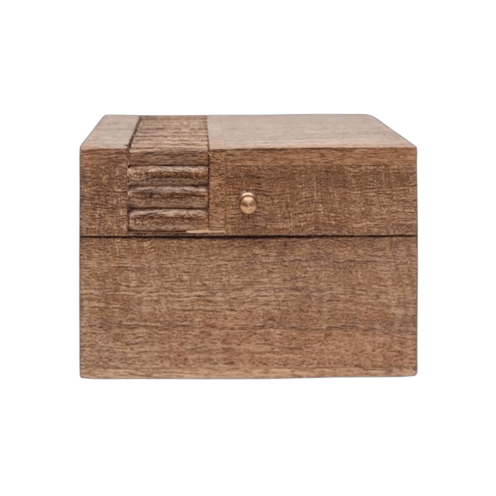 Carmen Carved Recipe Box — Mango Wood