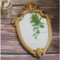 Baroque-Style Oval Mirror - Ornate Gold Frame
