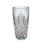 Vintage Kristallvase — Diamant- & Fächerschliff-Design