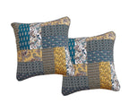 DaDalogy Bettwäsche 2er-Set Honey Cove Blumen-Patchwork Kissenbezüge, 45 x 45 cm (JHW957)