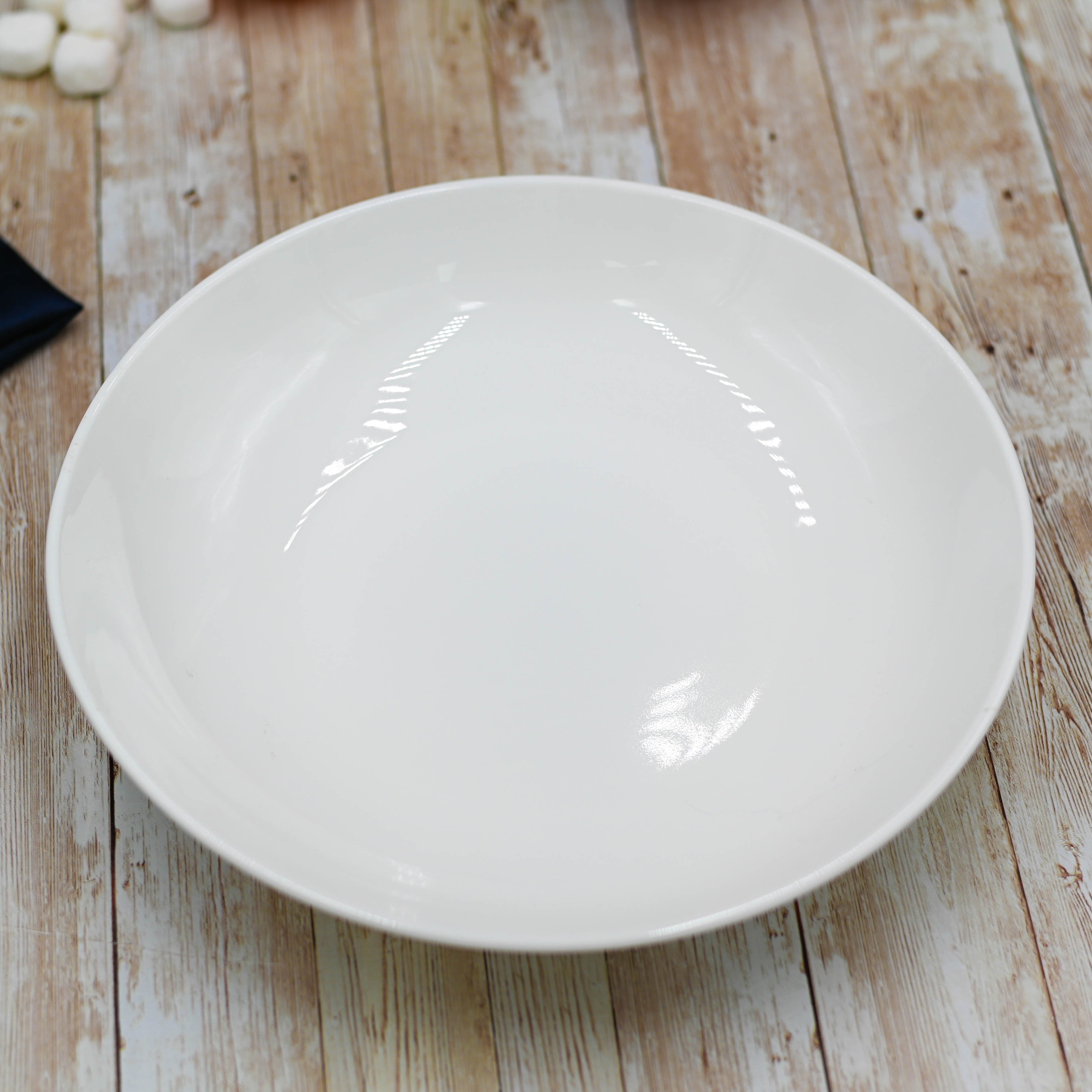 White Round Deep Platter – 12 inch – Single Piece