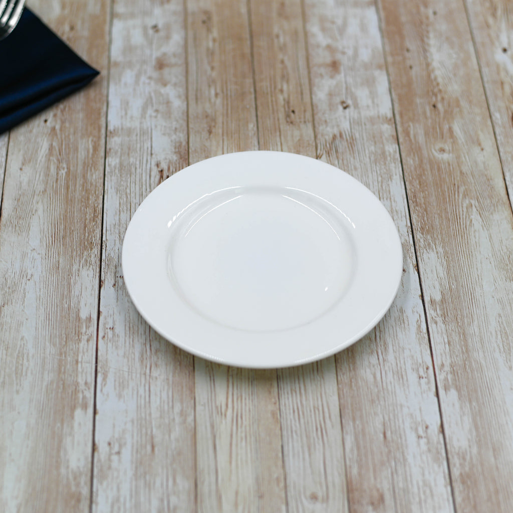Professional Rolled Rim Bread Plate – 6 inch – Set of 12