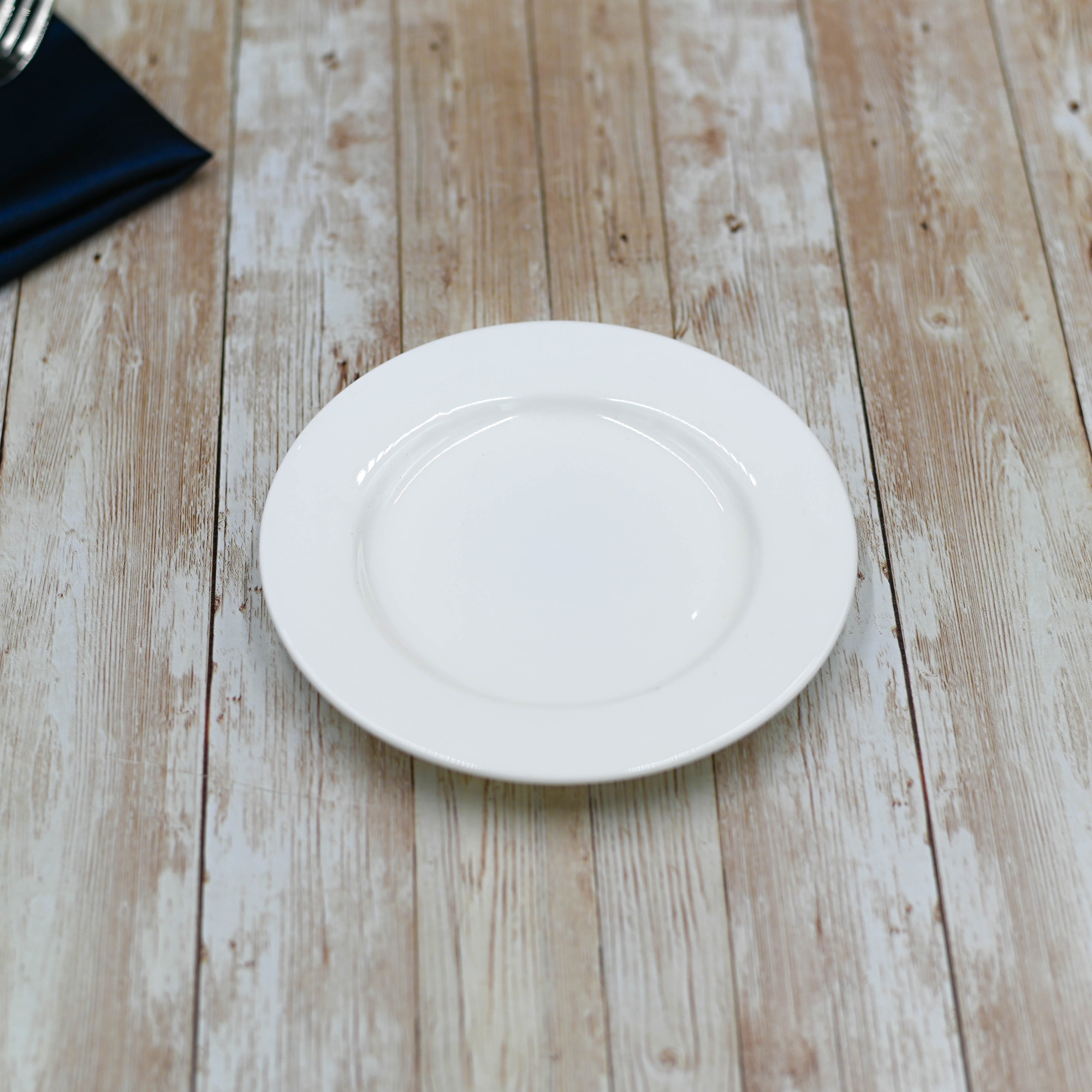 Professional Rolled Rim Bread Plate – 6 inch – Set of 12