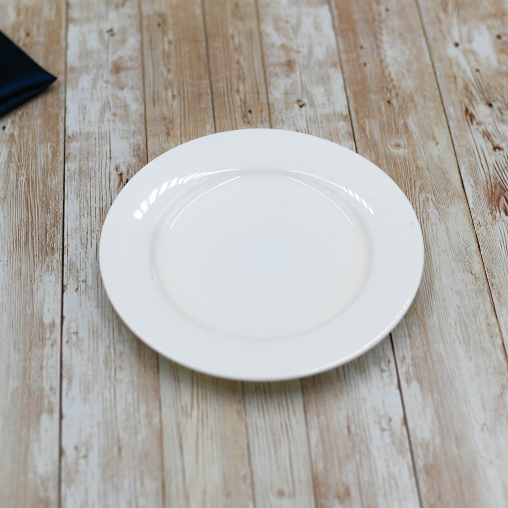 Professional Rolled Rim Dessert Plate – 8 inch – Set of 6