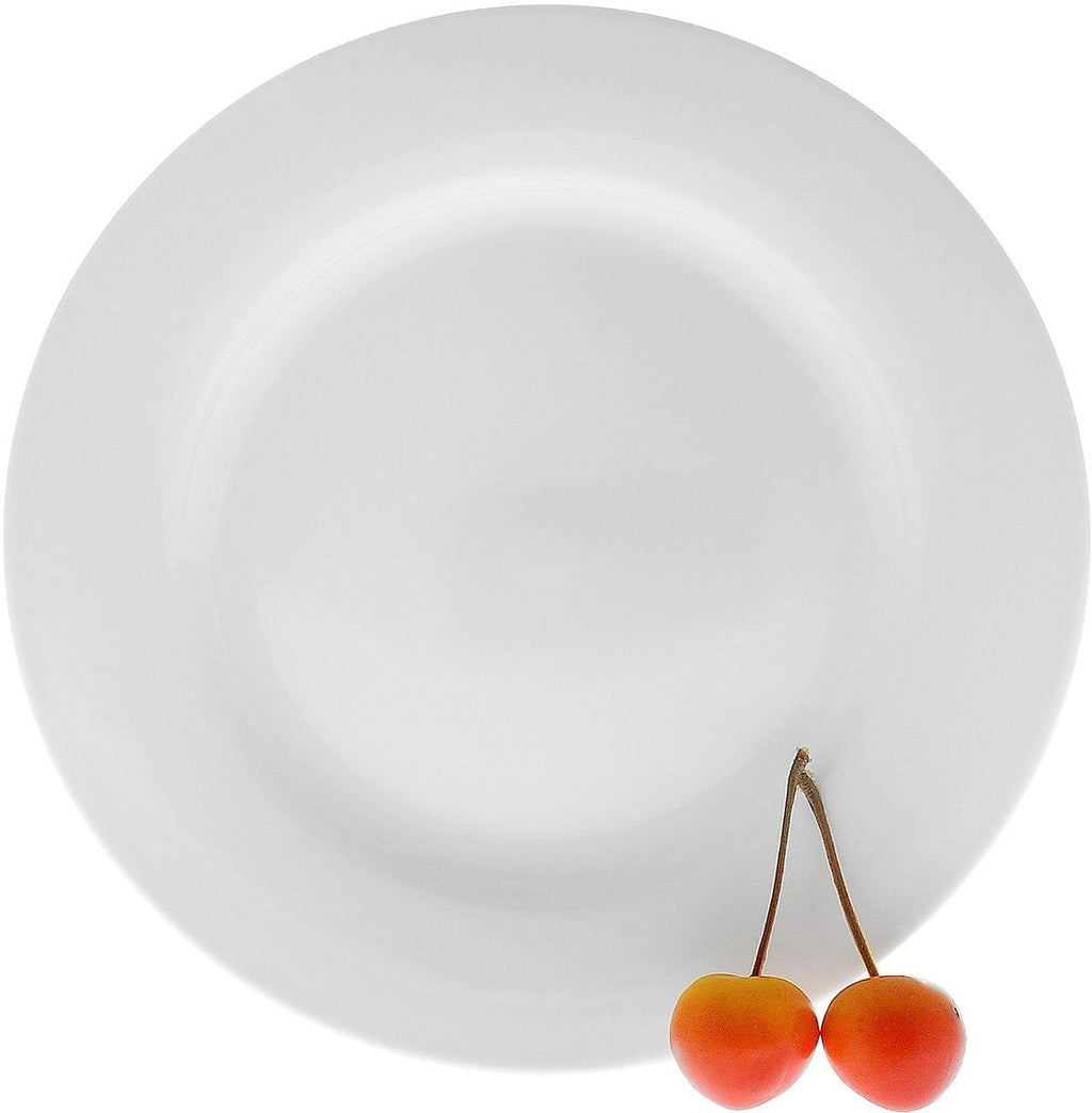 Professional Rolled Rim Dessert Plate – 8 inch – Set of 6