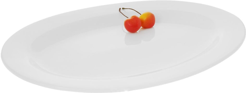 White Oval Platter – 12 inch – Set of 3