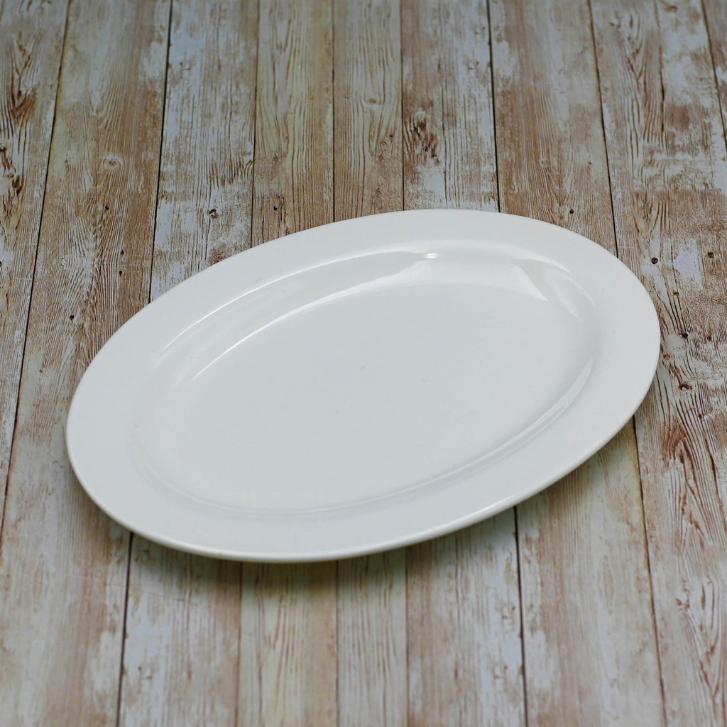 Professional Rolled Rim Oval Platter – 14 inch – Single Piece