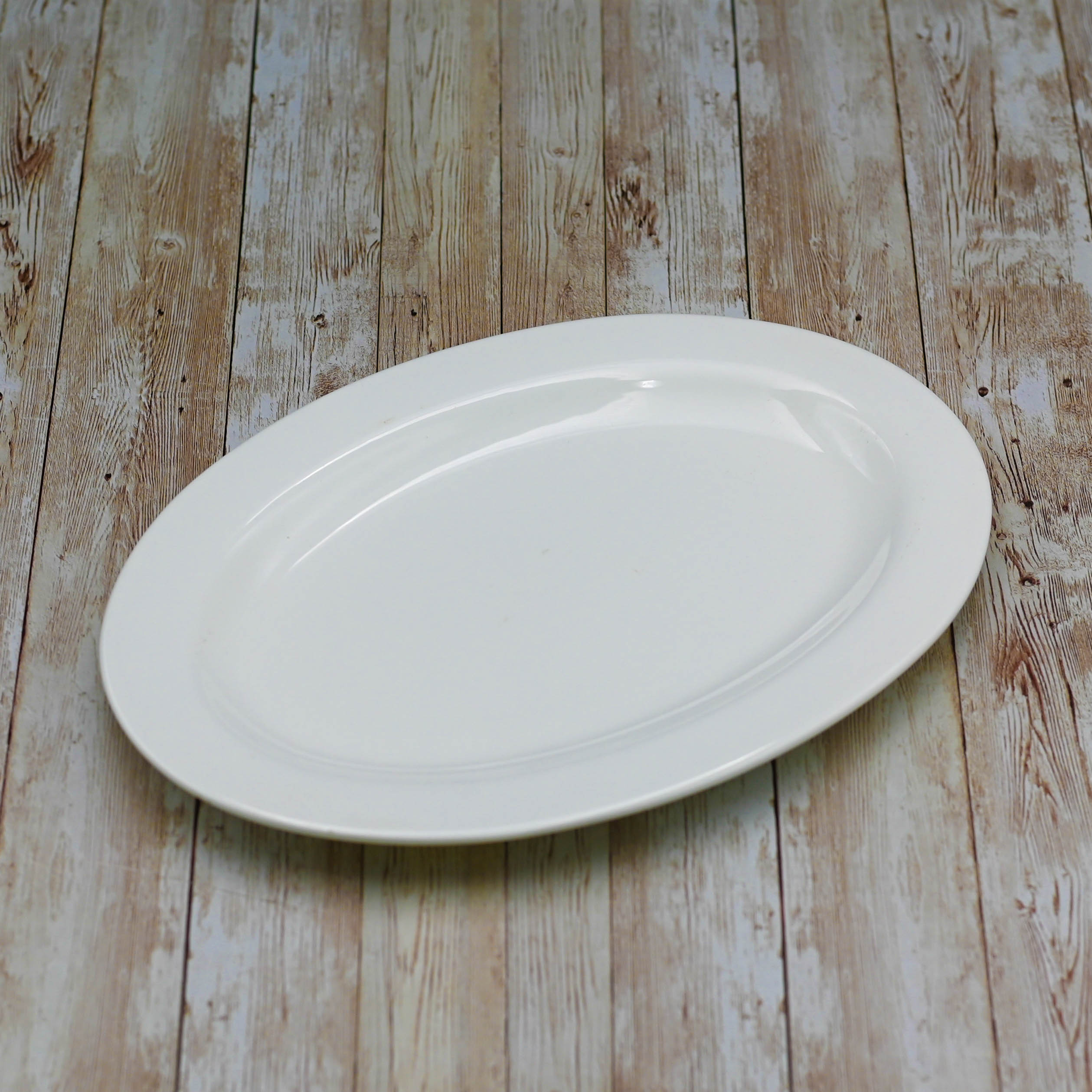 Professional Rolled Rim Oval Platter – 14 inch – Single Piece