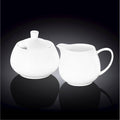 Sugar Bowl & Creamer Set – White – 2 Piece