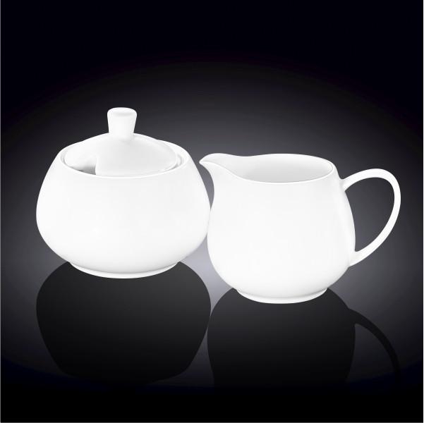 Sugar Bowl & Creamer Set – White – 2 Piece
