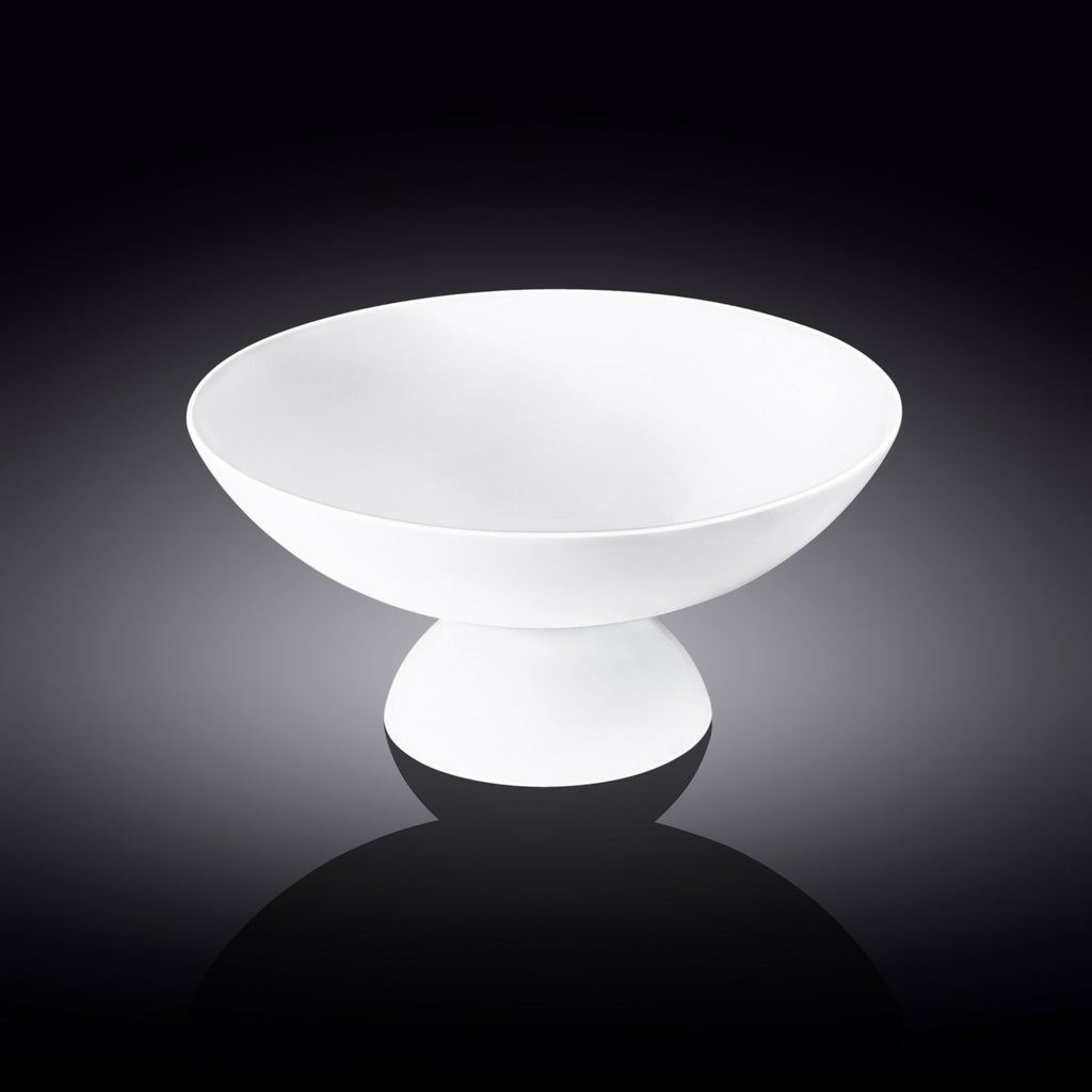 White Fruit Vase – 9.5 inch × 4.5 inch – Single Piece
