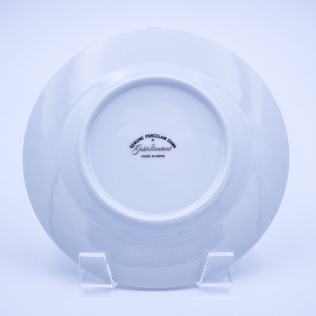 Gold Standard GST1 Porcelain Bread Plate – Pink Rosebud Silver Edge Vintage