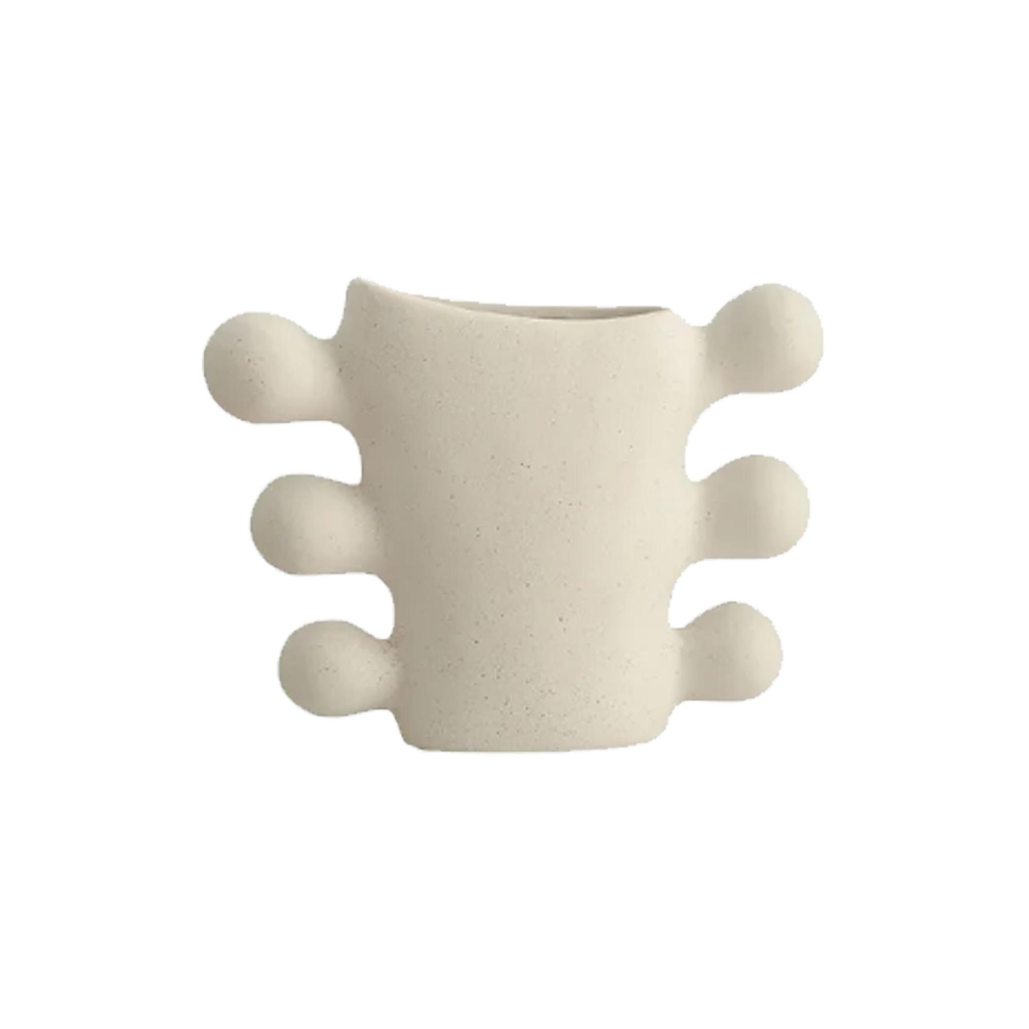 Alma Ceramic Vase — Neutral Finish