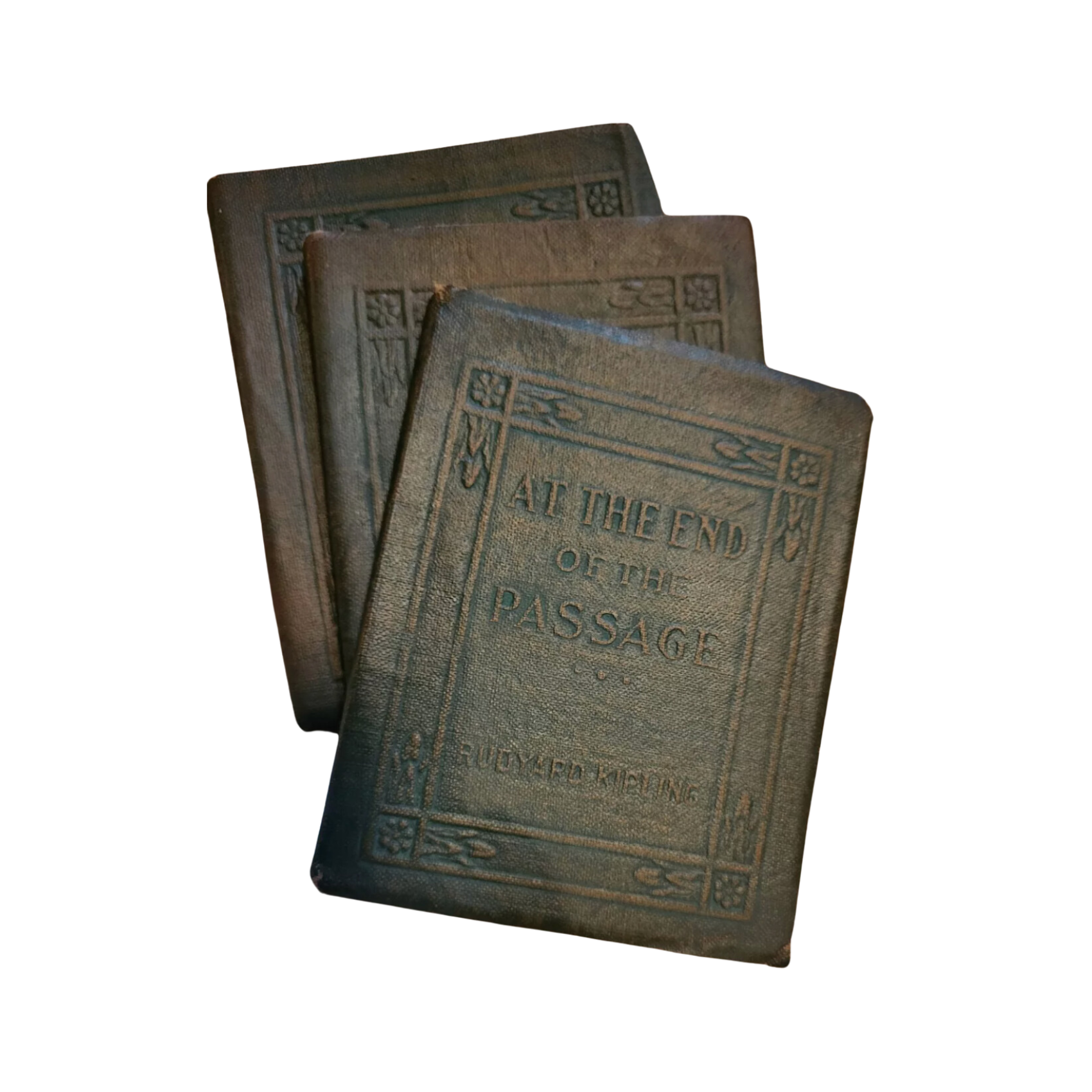 Vintage Pocket‑Bound Books — Kipling, 1920s (Set of 3)
