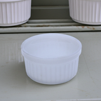 Anchor Hocking Fire‑King T434 Souffléform — Weißes Milchglas