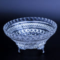 Anchor Hocking Wexford Clear Glass Bowl with Stand — Diamond‑Point Pattern