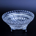 Wexford Glass Bowl - Clear Pressed Glass