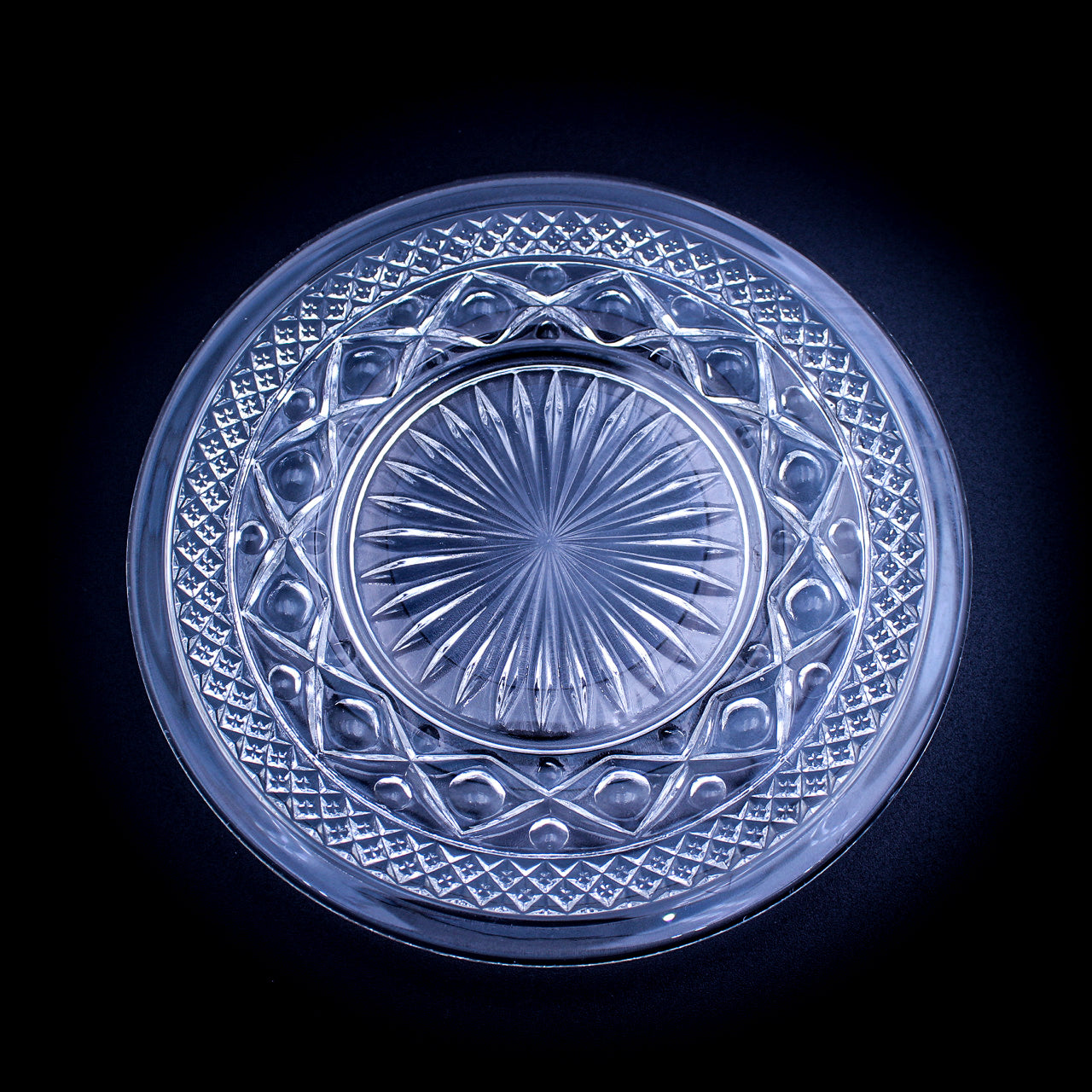 Vintage Imperial Glass Cape Cod Plate 6.5" Clear Crystal Pattern