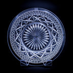 Imperial Glass Cape Cod Klarglasplatte – 6,5" Diamantspitzendesign