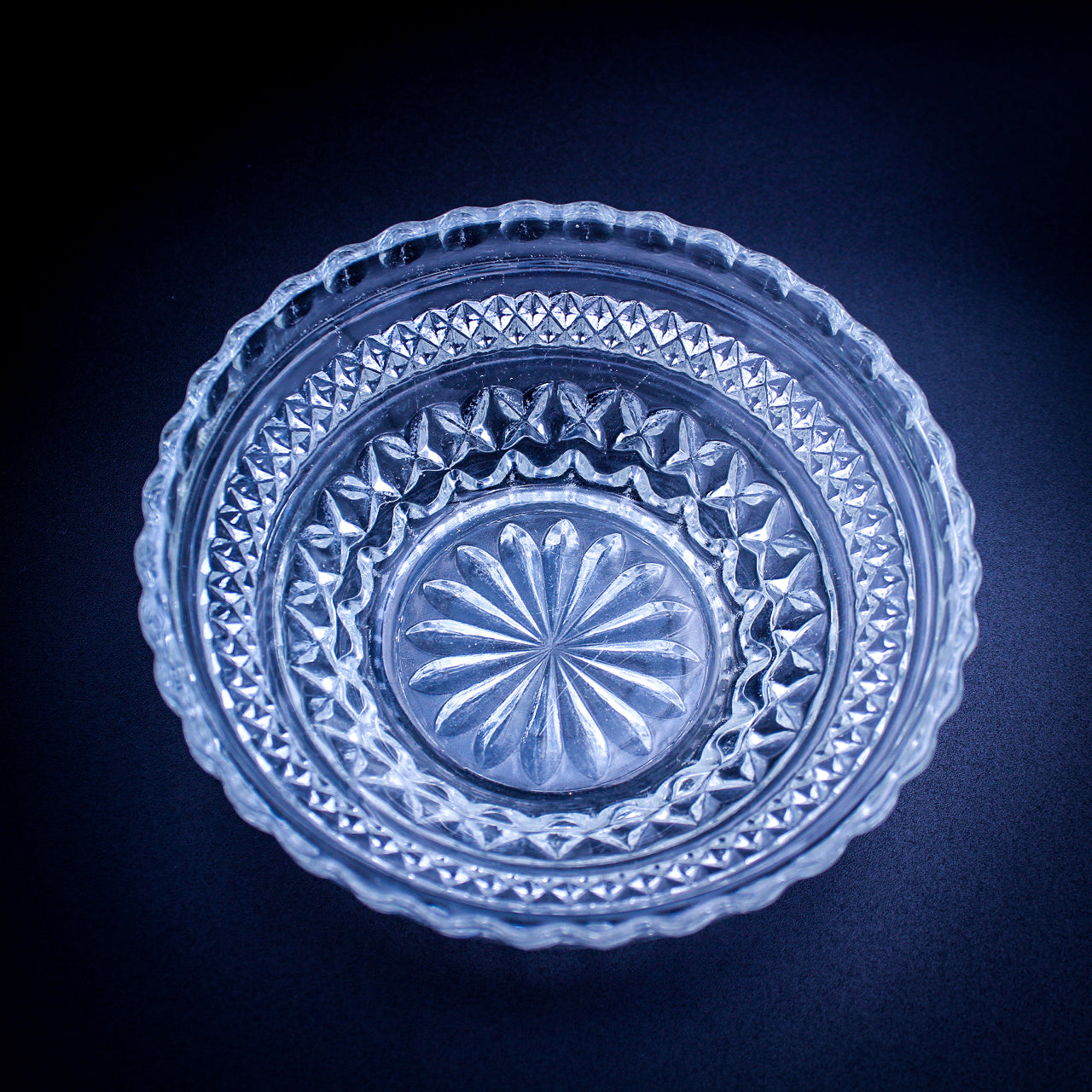 Vintage Anchor Hocking Clear Wexford Glass Bowl