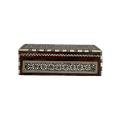 Vintage Wood Box with Mother‑of‑Pearl Inlay