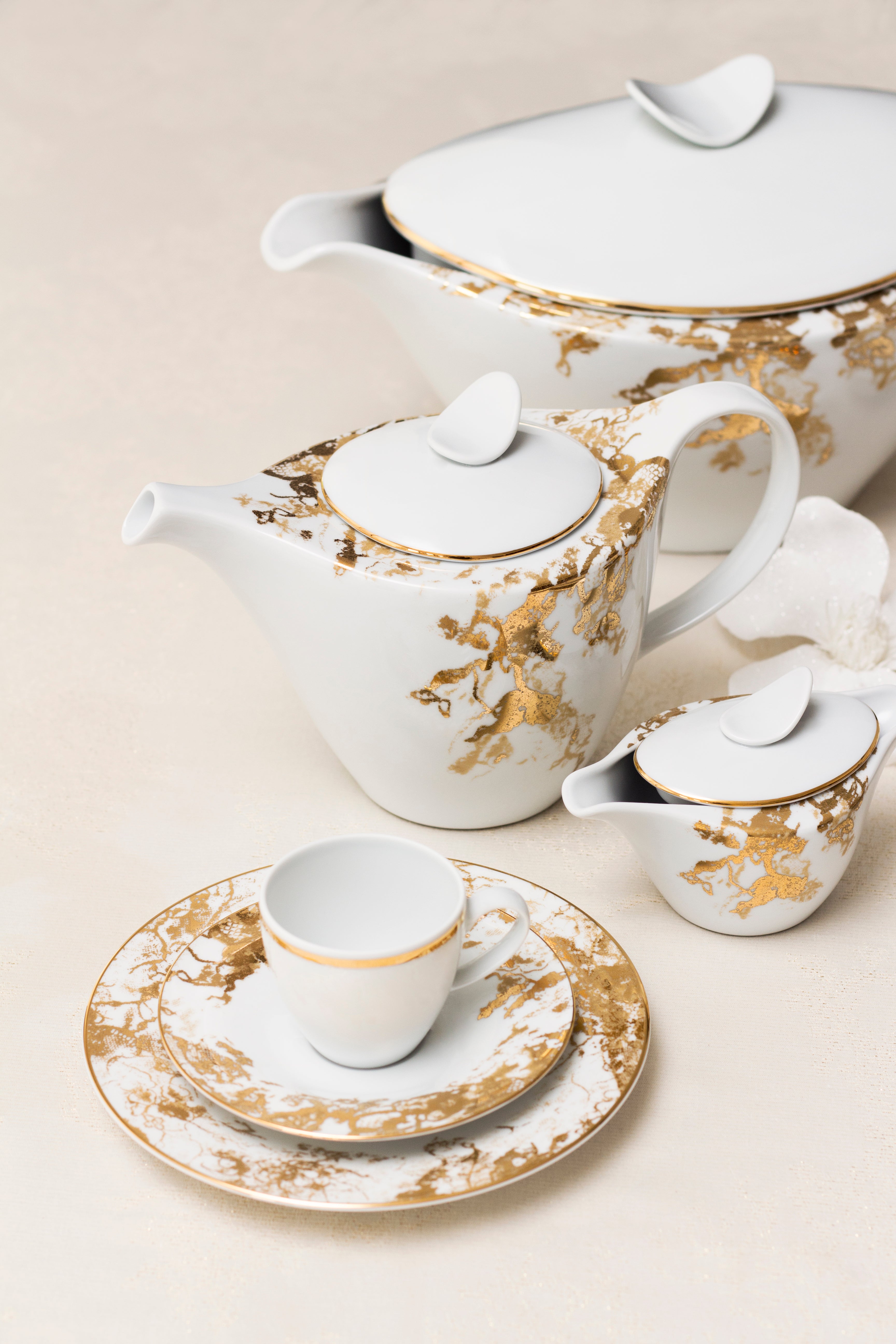 Belle Epoque Creamer + Sugar Bowl