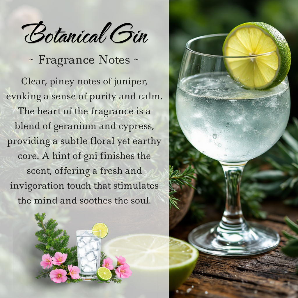 Botanical Gin & Juniper Crystal Candle — 10 oz