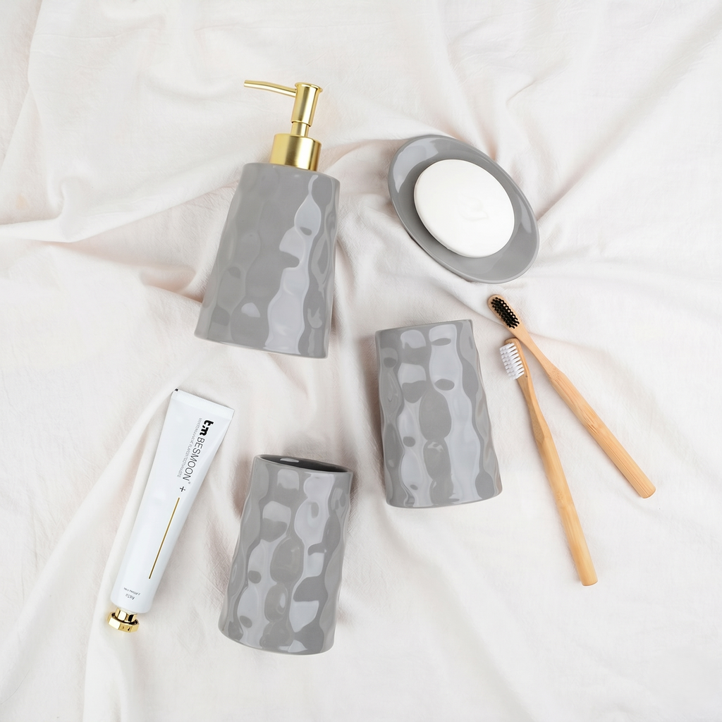 BosilunLife Bring Nature Inside Liquid Bathroom Set Recycled Eco-Clay