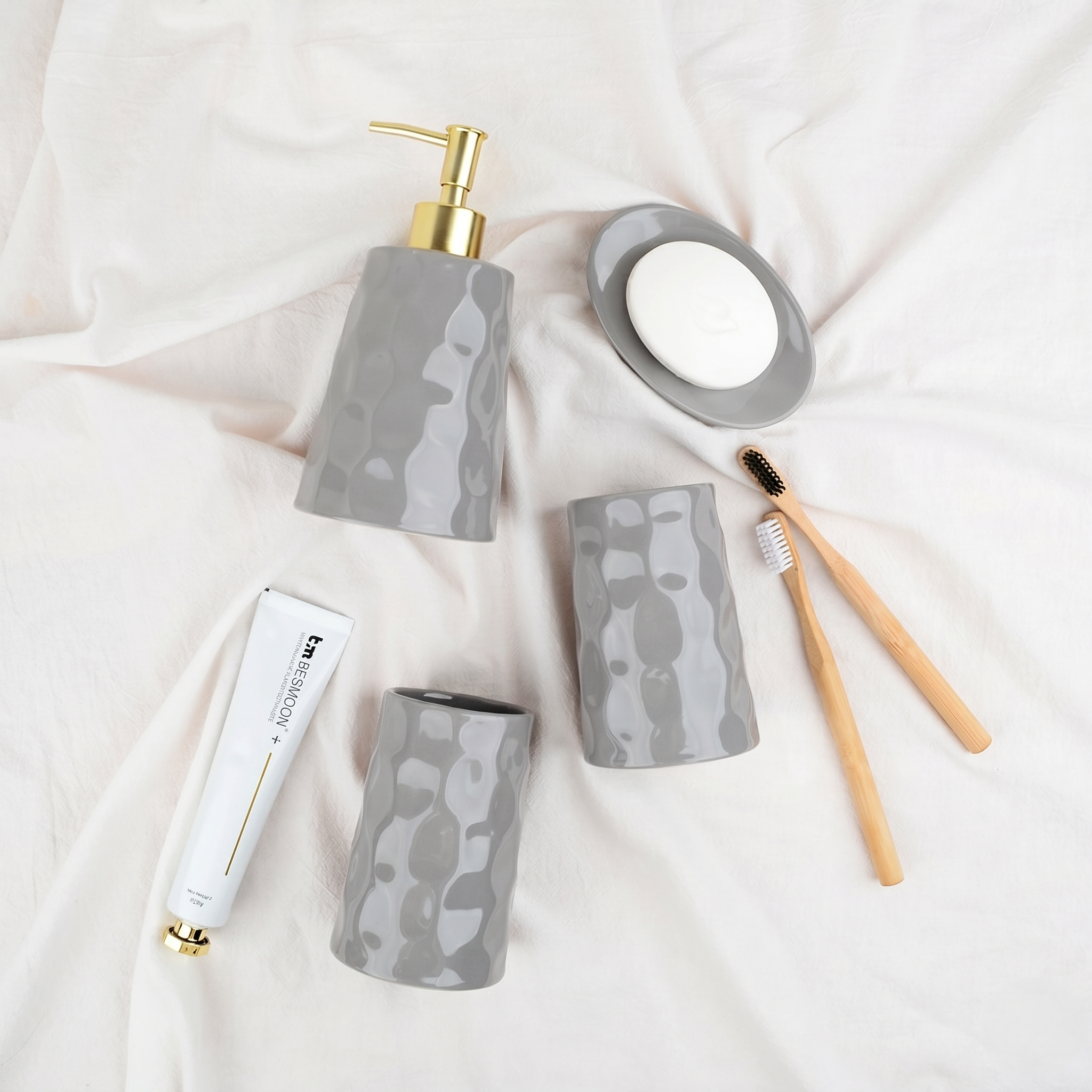 BosilunLife Bring Nature Inside Liquid Bathroom Set Recycled Eco-Clay