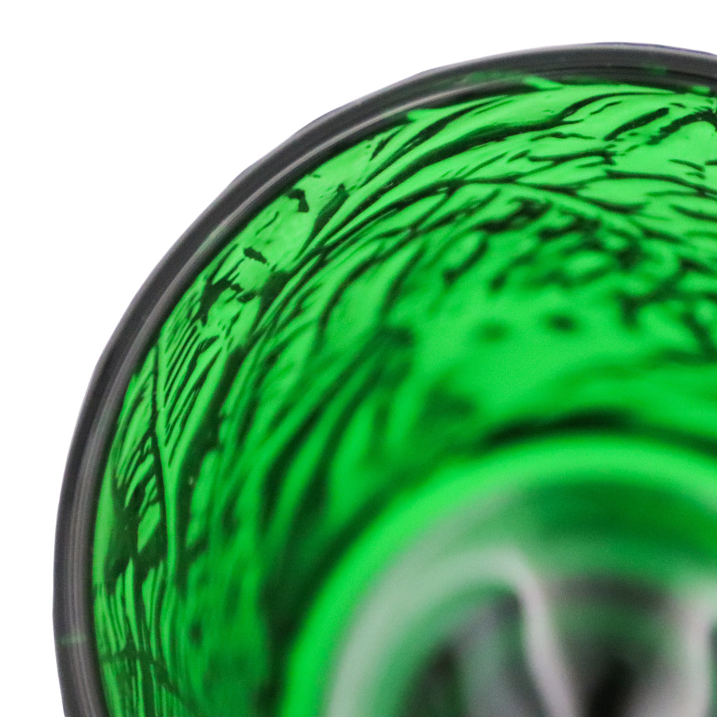 Botanic Imprinted Green Chalice – Set of 6