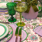 Botanisch bedruckter grüner Kelch – 6er-Set