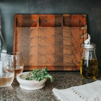 Stirnholz-Schneidebrett aus Burma-Teak