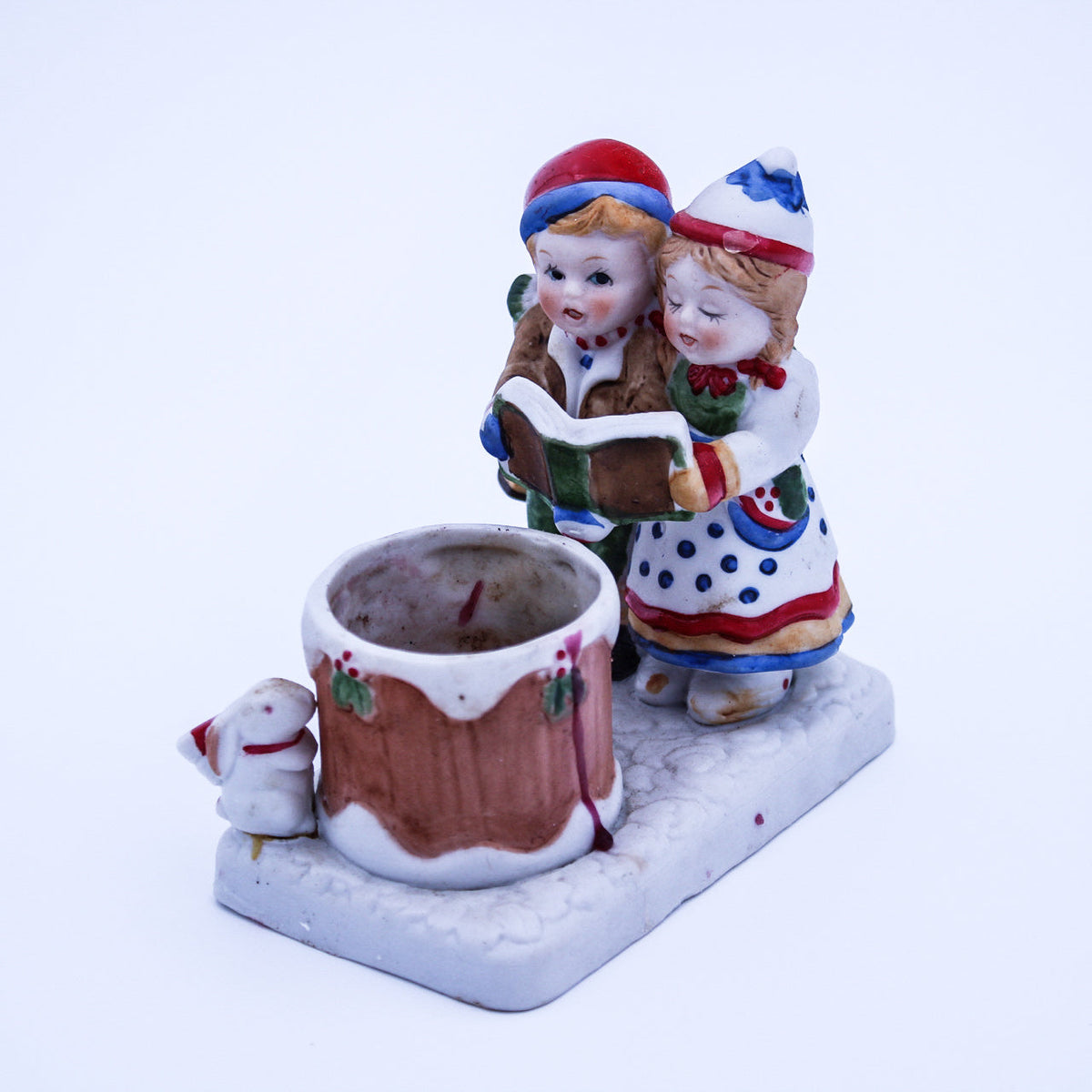 Sternsinger Kerzenhalter Edles Biskuitporzellan Weihnachtsdeko