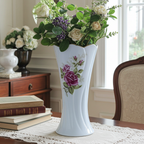 Porzellanvase – Rosa Rosen & Goldrand