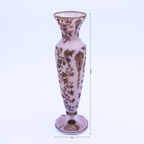 Cambridge Crown Tuscan 10.5" Vase – Rose Point Gold Encrusted Etch