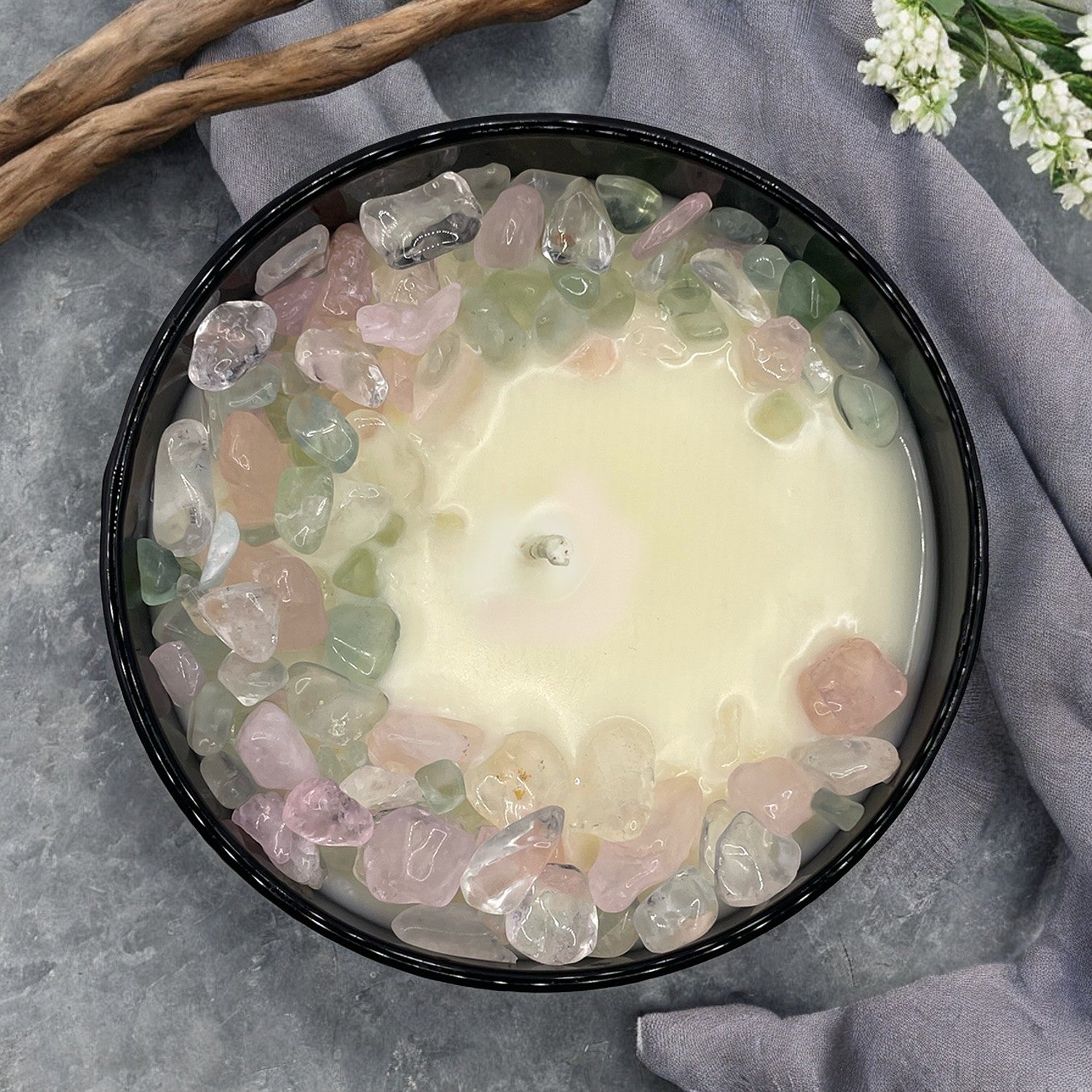 Moonlight Garden Crystal Candle — 10 oz