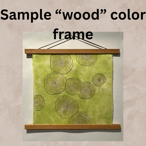 "Cloudy Summer Day” - Hand-Dyed Silk Wall Hanging