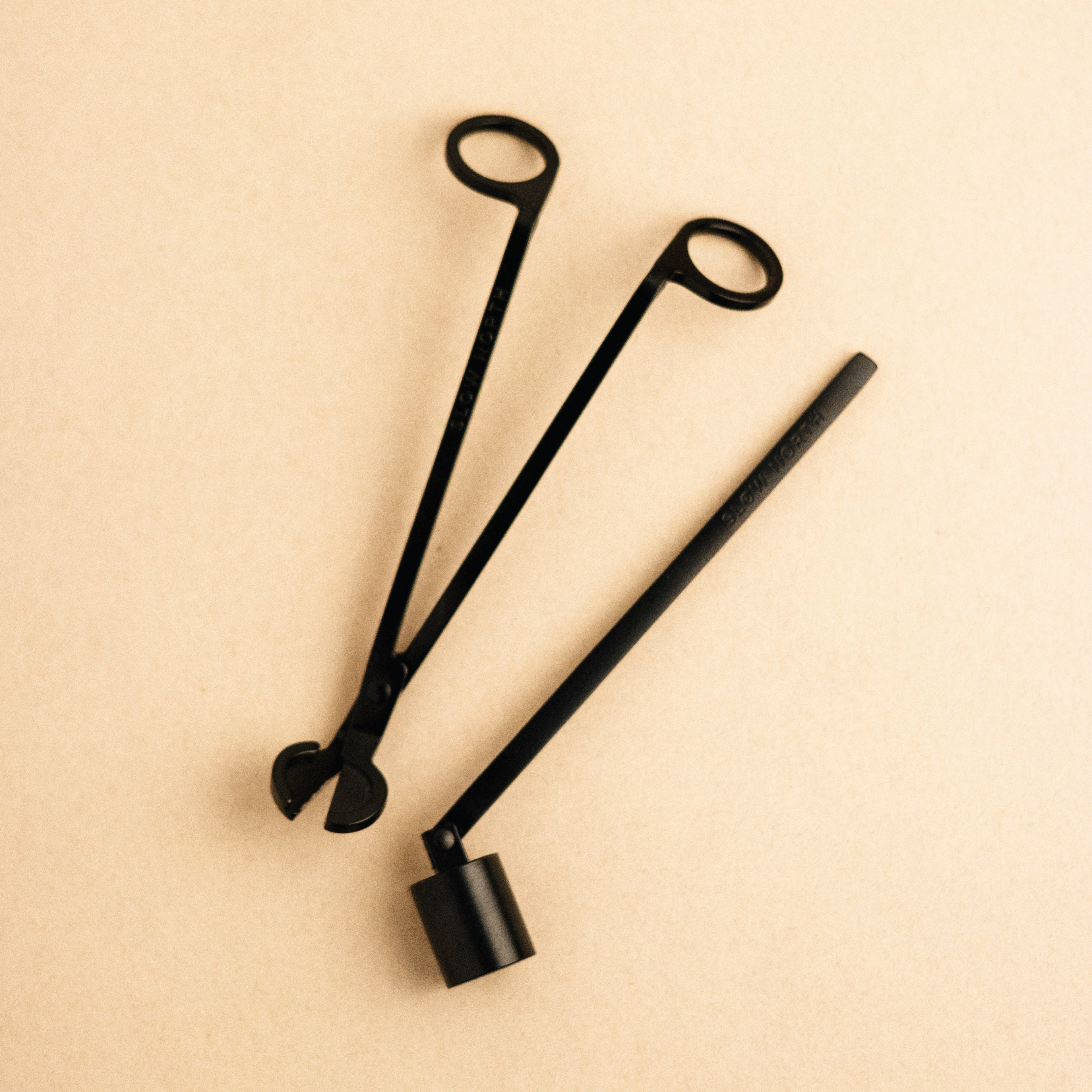 Candle Care Tool Set - Matte Black Stainless Steel
