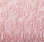 DaDa Bedding Rosey Pastellblüten Rosa Kunstfell Euro Kissenbezug (171752)