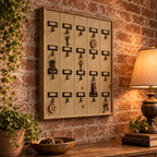 Hotel Key Rack - Recycled Pine