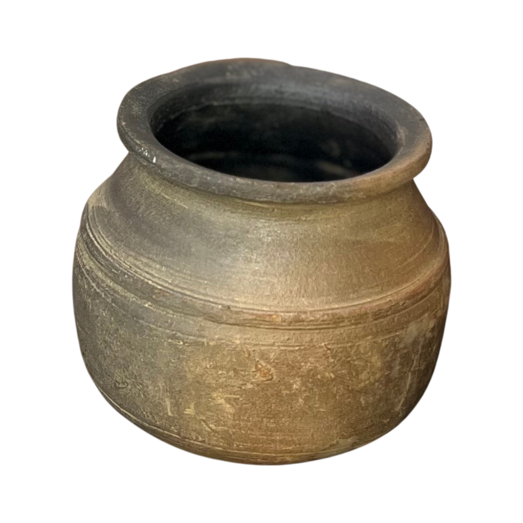 Vintage Clay Vessel — Karnataka, India