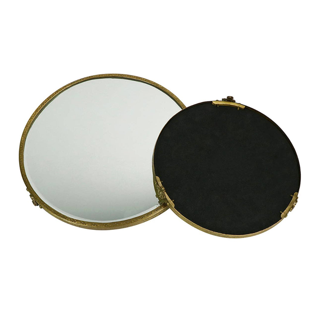 Victorian‑Style Brass & Glass Confiserie Tray