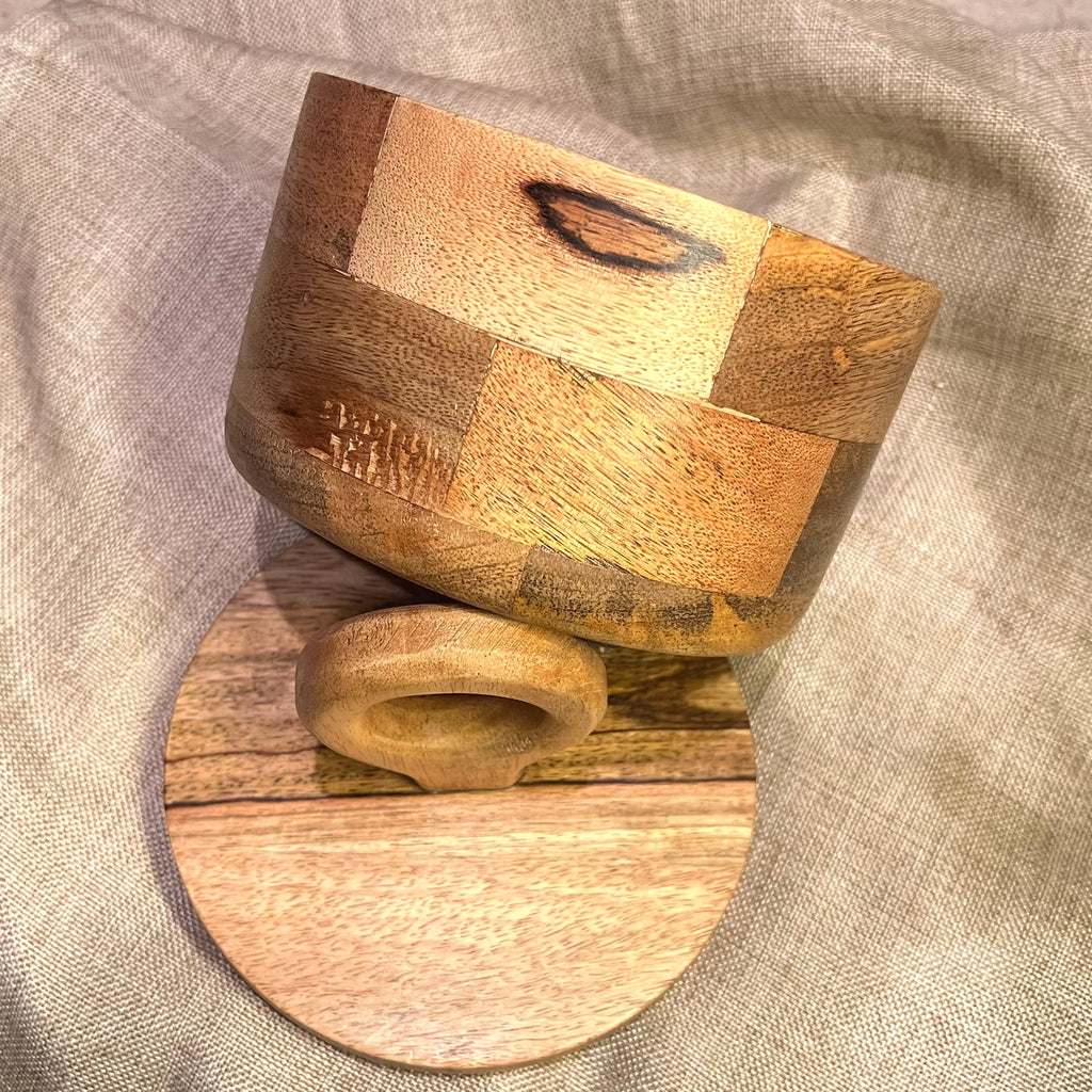Eze Mango Wood Canister — Medium