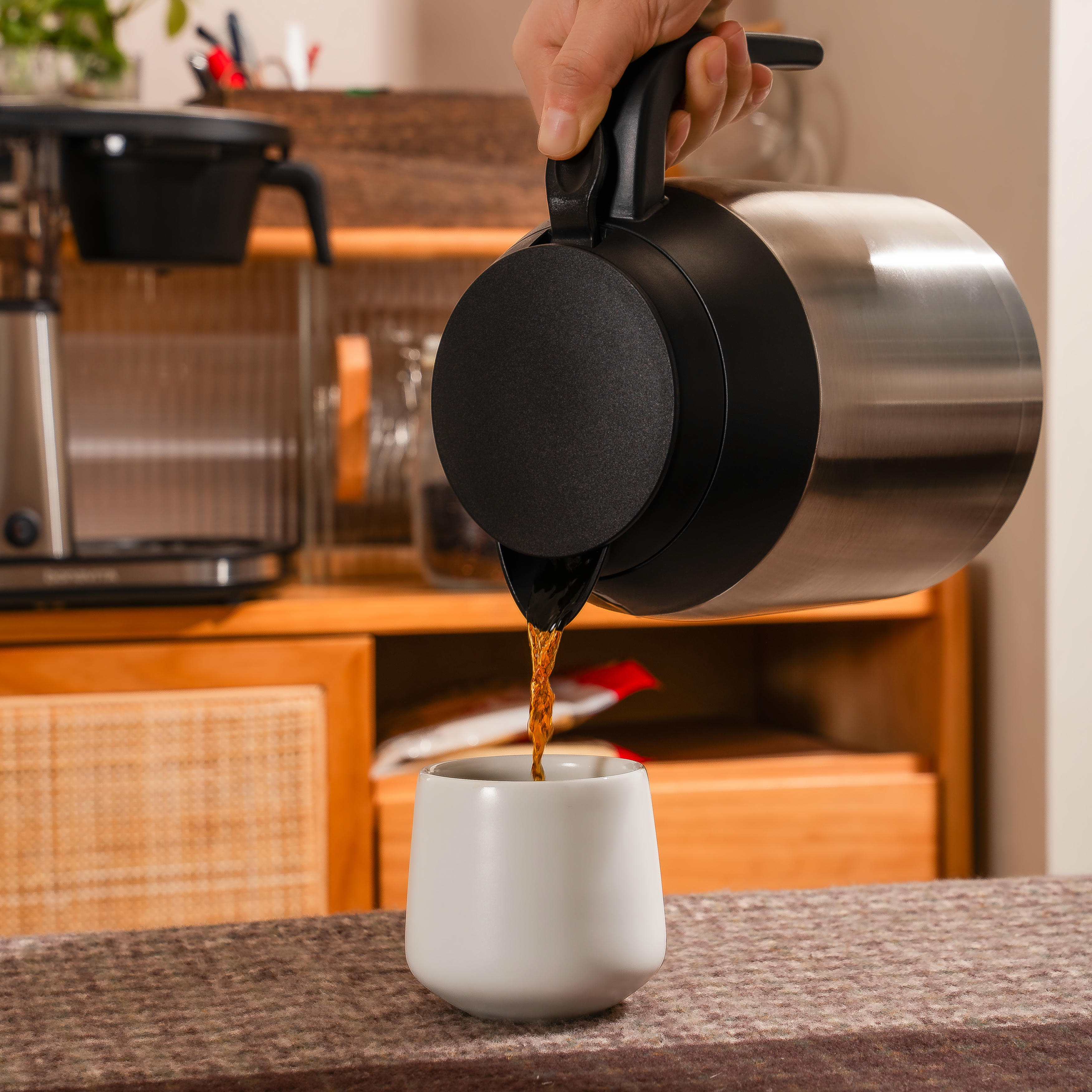 Connoisseur 8‑Cup Drip Coffee Brewer One‑Touch with Thermal Carafe