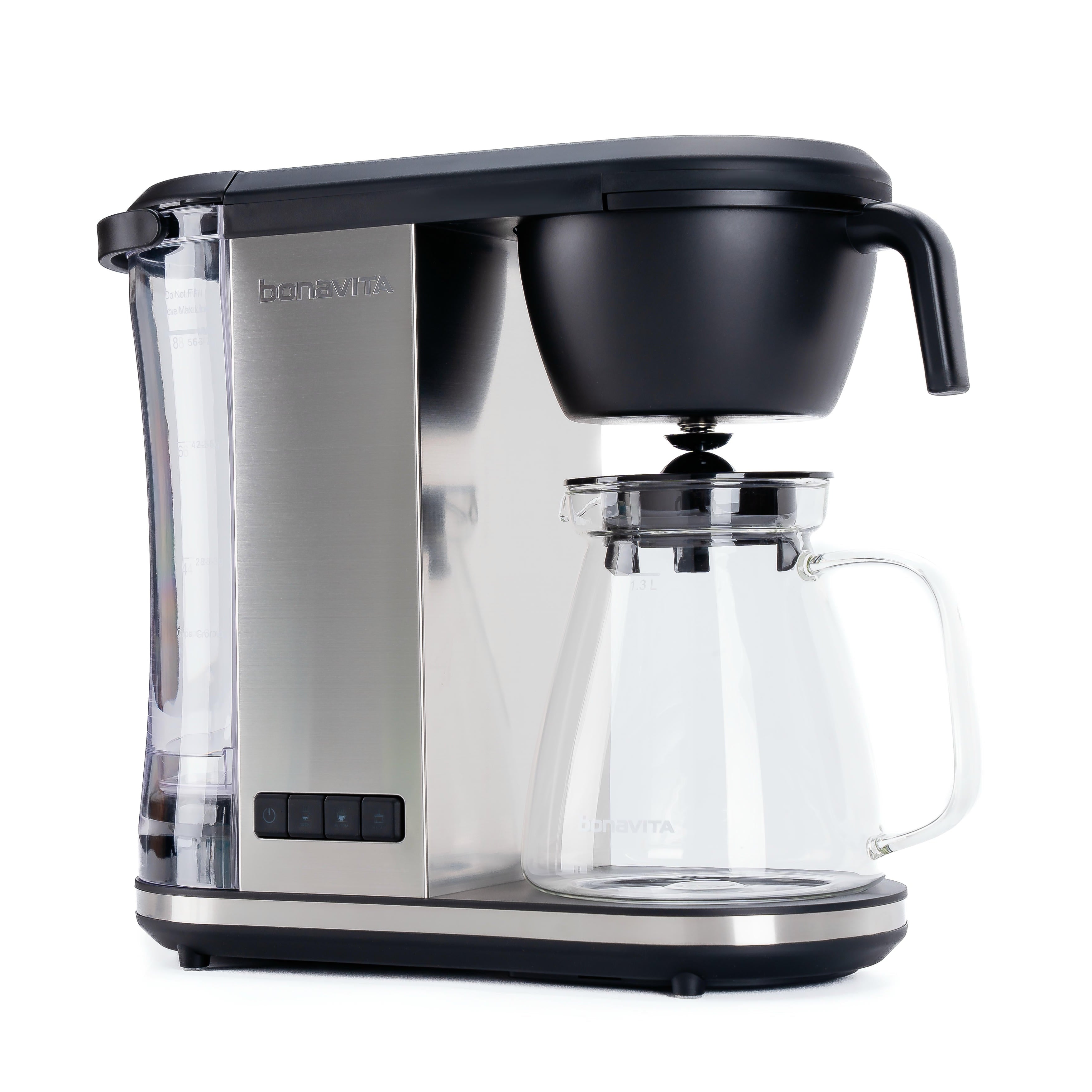 Enthusiast 8‑Cup Drip Coffee Brewer with 1.3L Thermal or Glass Carafe
