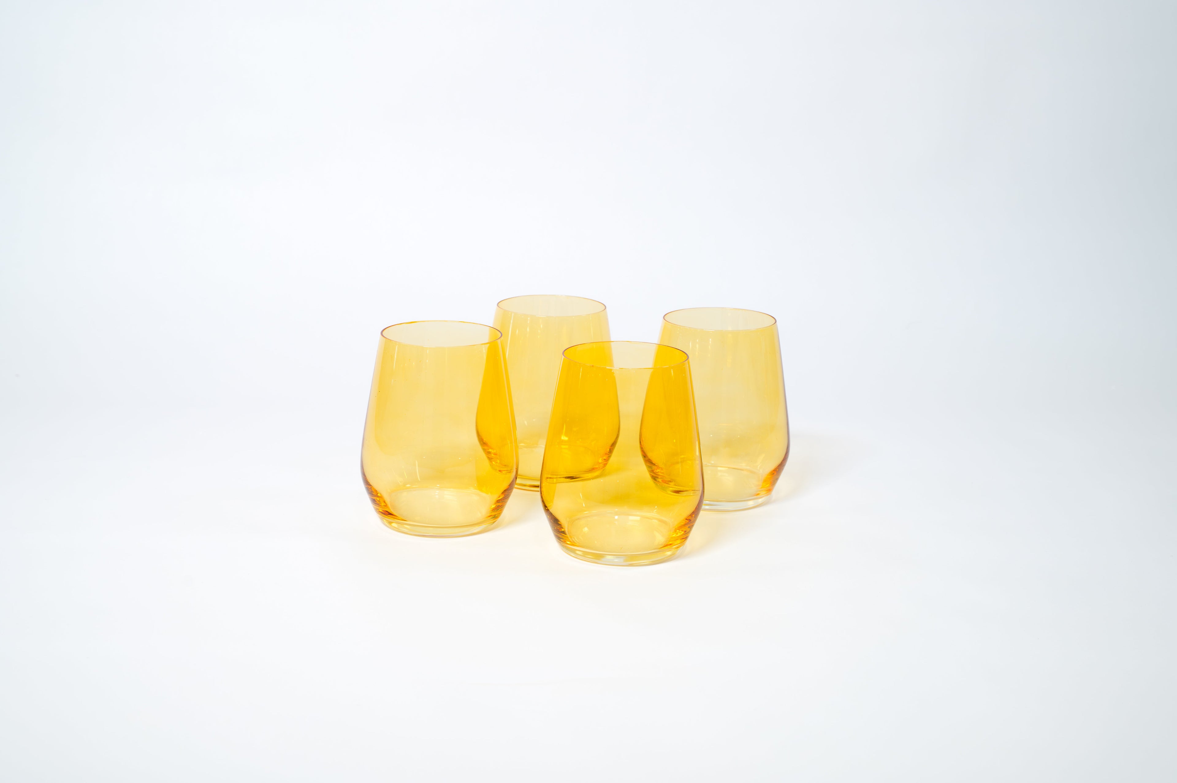 Sunshine Yellow Wine Glass — 12 oz
