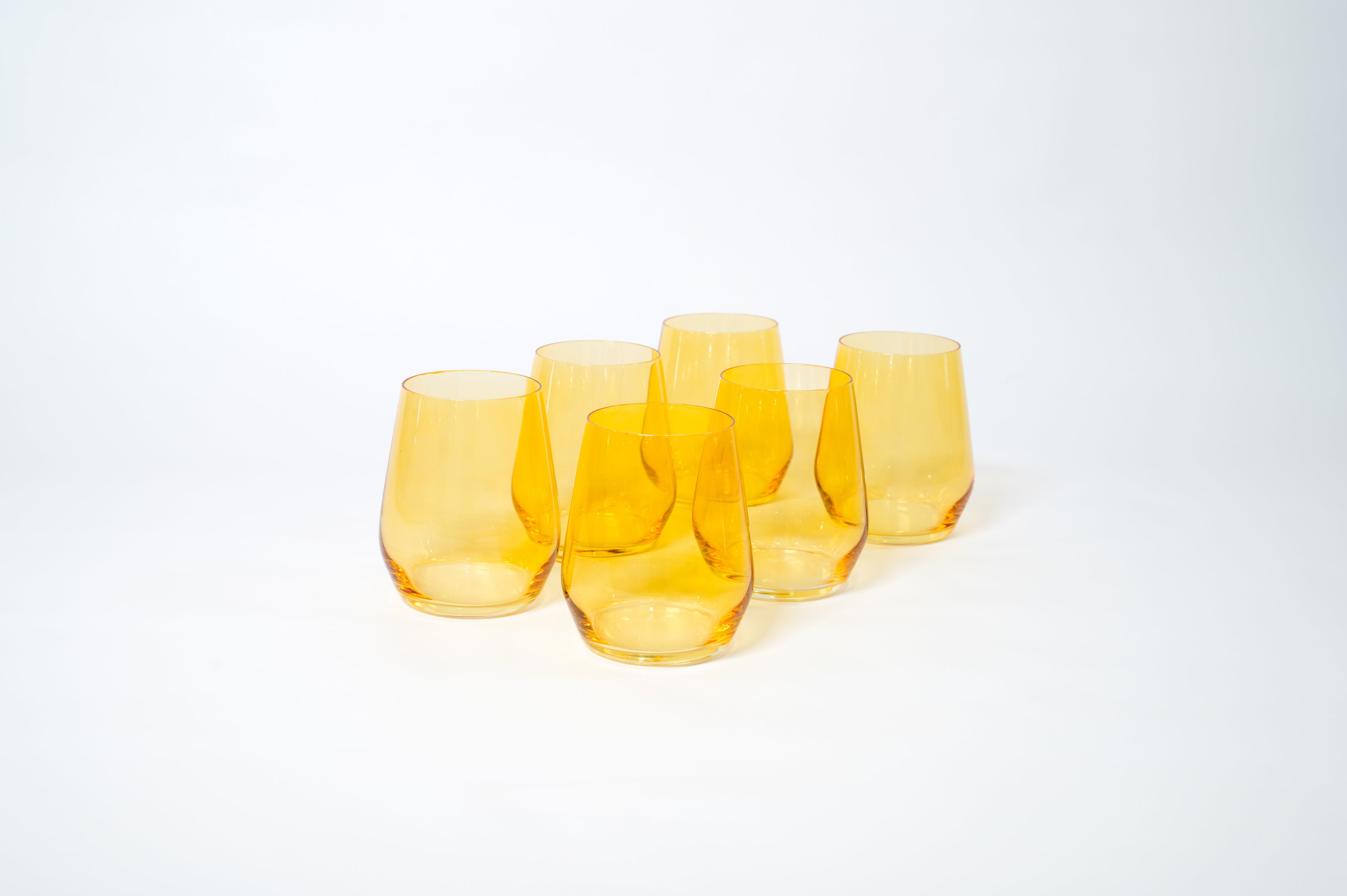 Sunshine Yellow Wine Glass — 12 oz