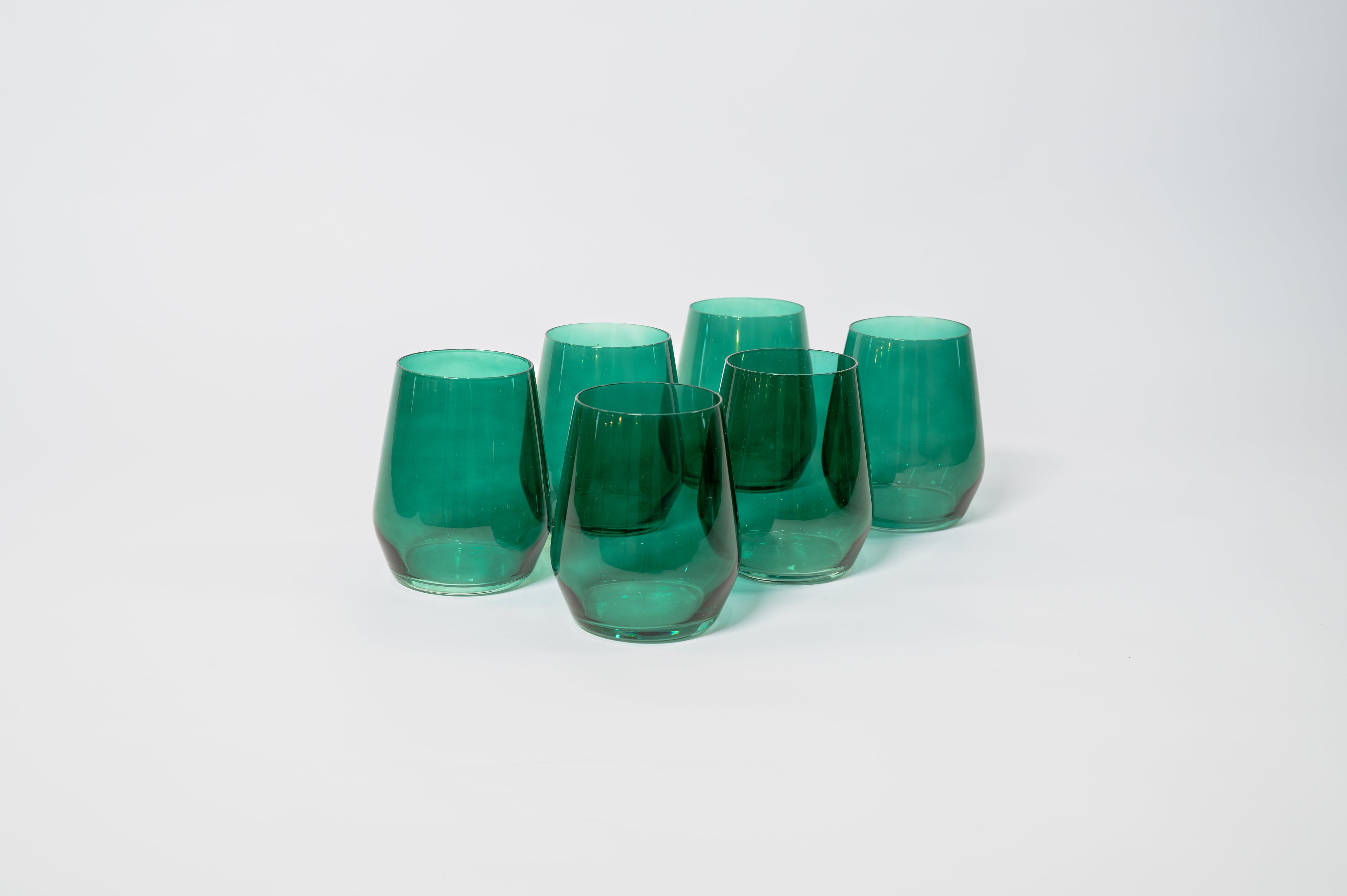 Emerald Green Wine Glass — 12 oz