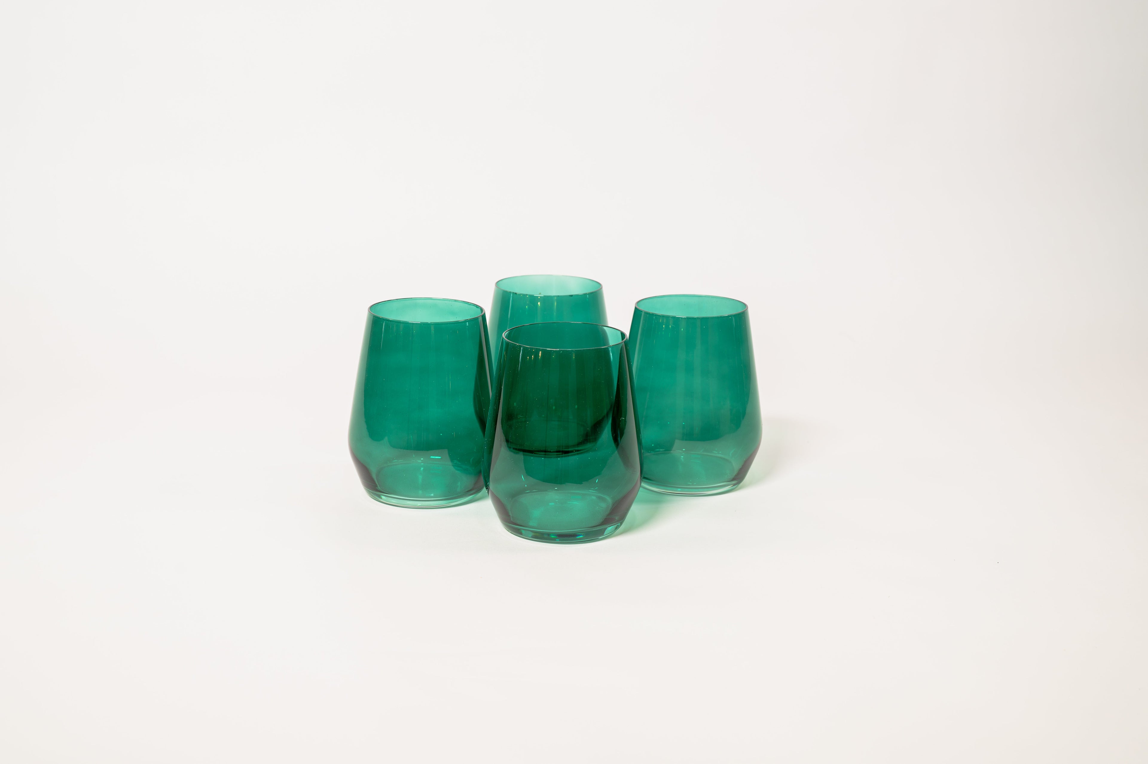 Emerald Green Wine Glass — 12 oz