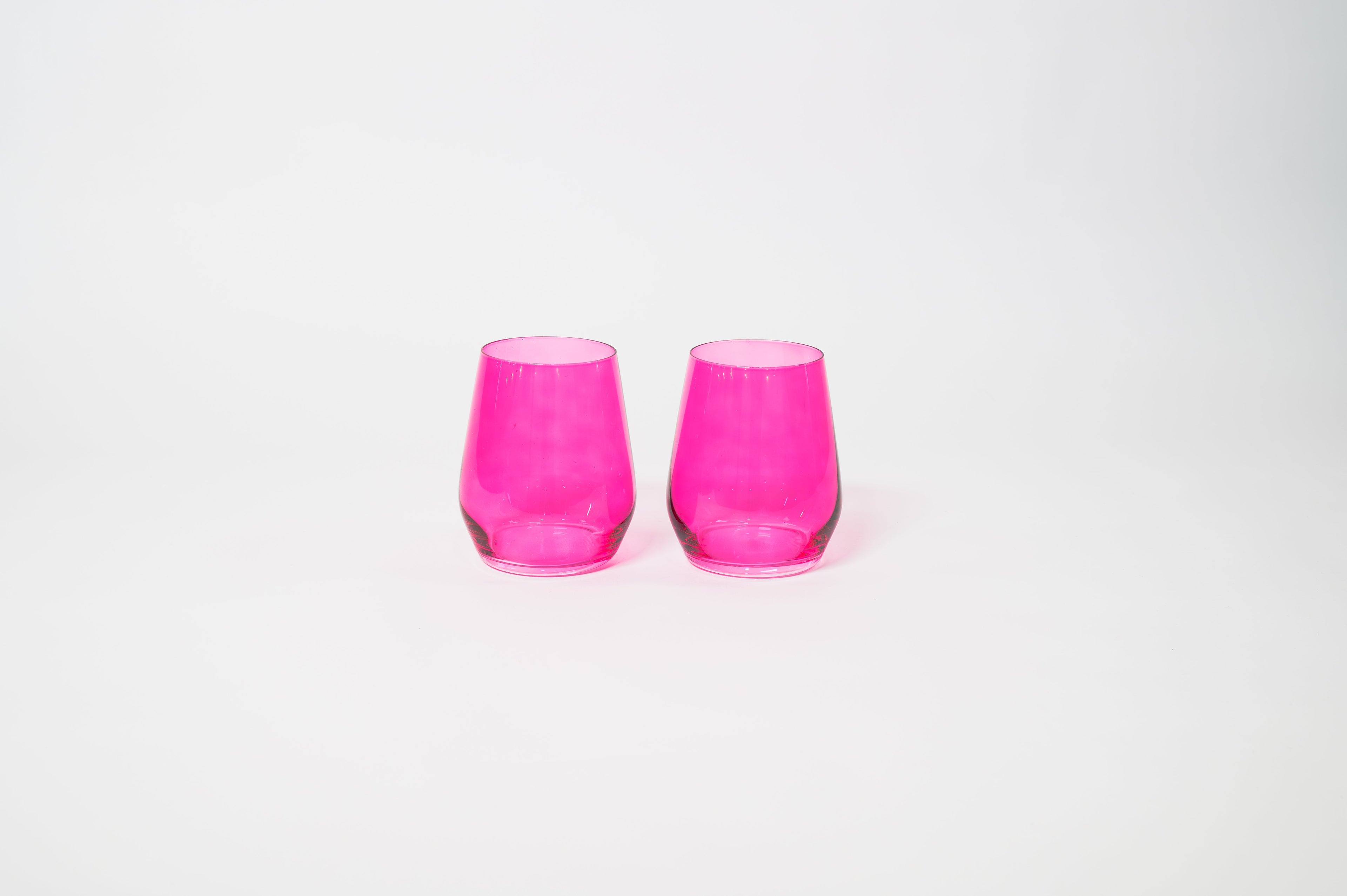 Hot Hot Pink Wine Glass — 12 oz